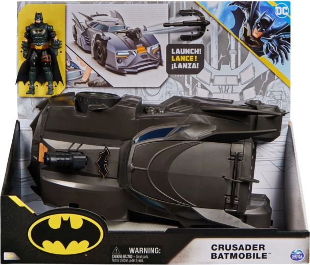 Batmobilul lui Batman cu figură de 10 cm