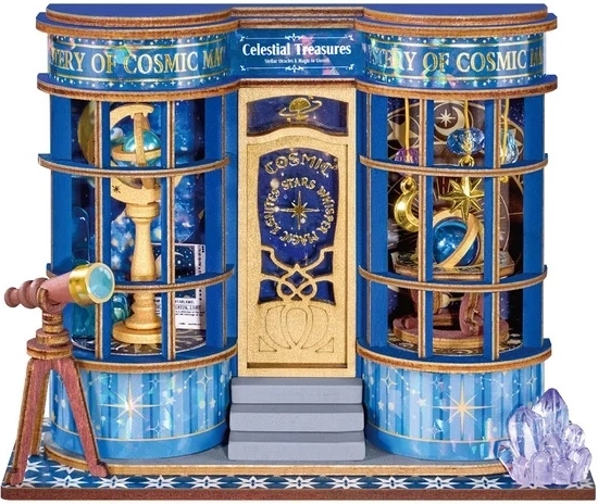 RoboTime Rolife puzzle 3D miniatură de căsuță Magic Astronomy Shop