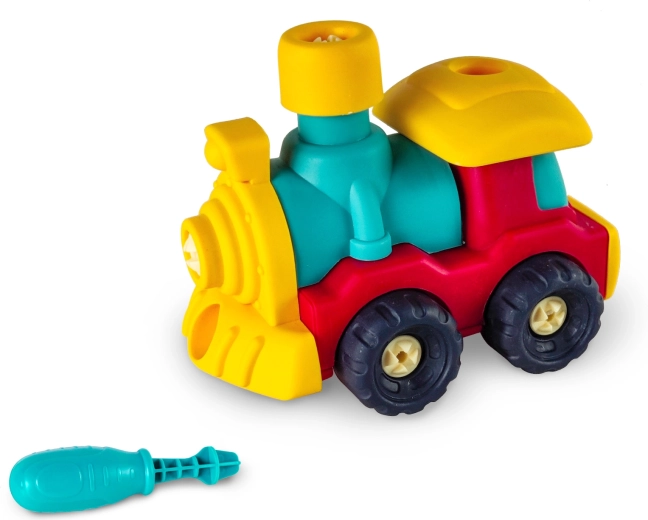 Set de construcție cu șuruburi micul constructor – tren SPARKYS