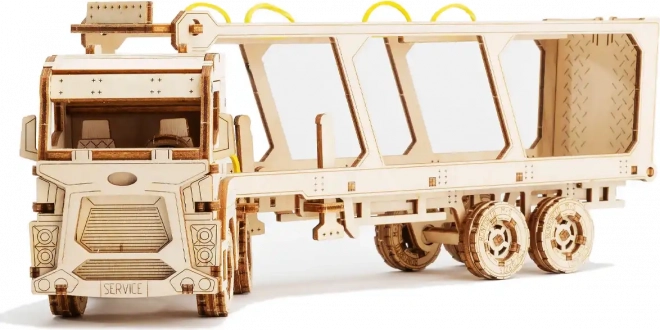 WOODEN CITY puzzle 3D Camion transportor de mașini Superfast