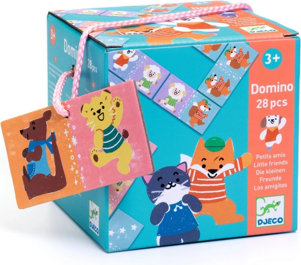 Joc de domino Djeco pentru numărat, cu animăluțe