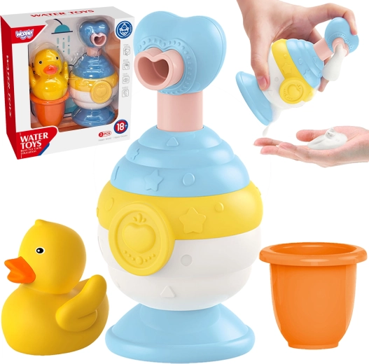 Set de baie cu rățușcă, cană și dozator de săpun WOOPIE Baby