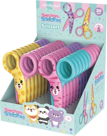 Foarfeci de siguranță pentru copii KEYROAD Animăluțe 10,5 cm