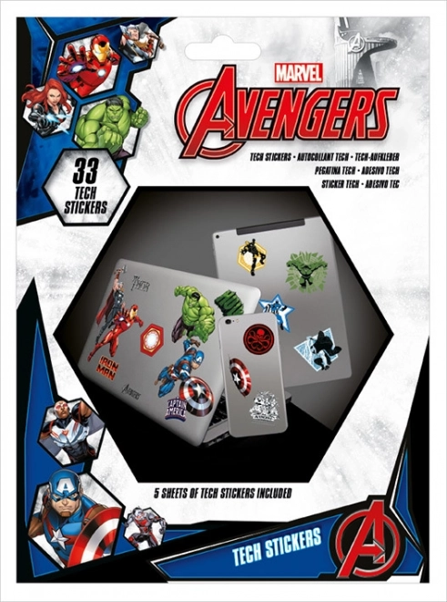Set de autocolante Marvel Avengers – 33 buc.