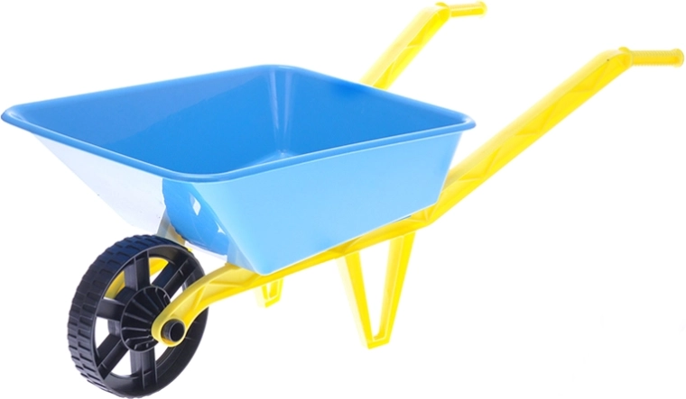 Roabă din plastic pentru copii pentru nisip 72 × 29 × 25 cm – albastră