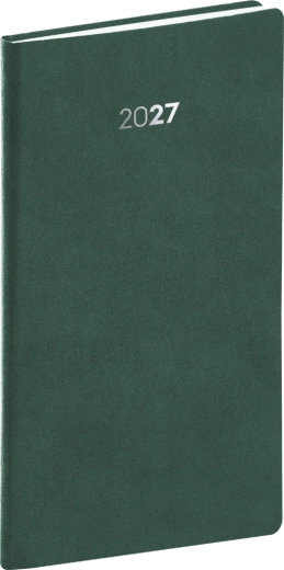 Notique agendă de buzunar Balakon 2027 verde 9 × 15,5 cm