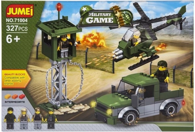 Jumei Military Game set de construcție soldați 327 piese (38 × 26 cm) - 1 bucată