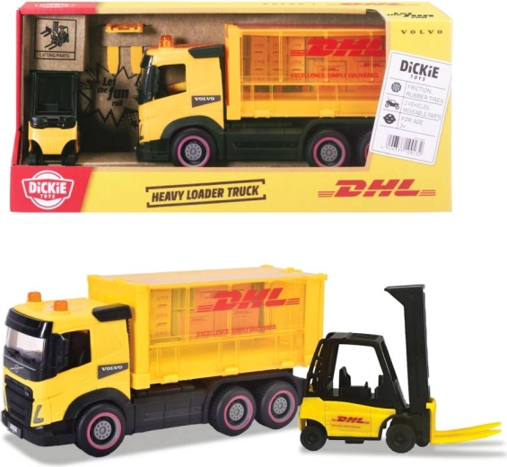 Camion Volvo FM DHL cu stivuitor