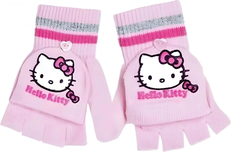 Mănuși 2 în 1 Hello Kitty - 1 bucată