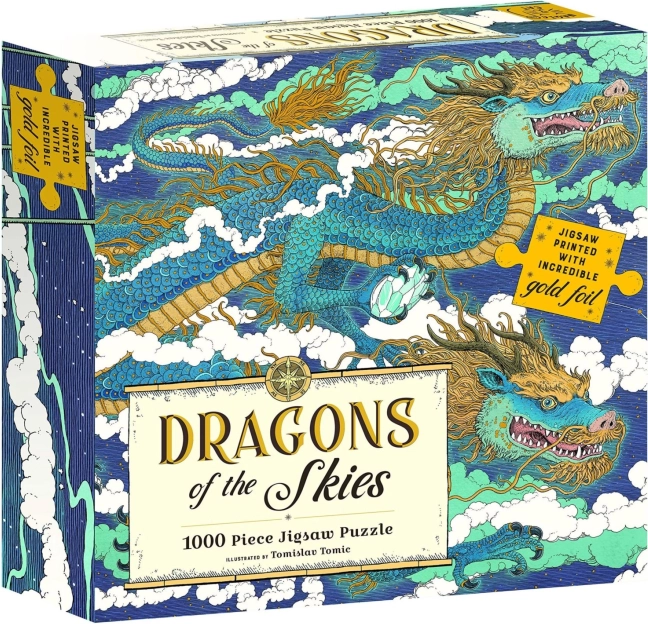 MAGIC CAT puzzle metalic dragoni cerești 1000 piese