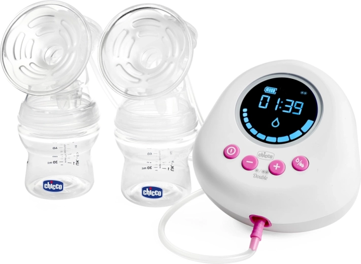 Chicco pompă electrică dublă pentru lapte matern Double Pink