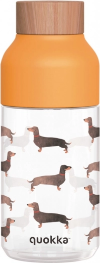 Sticlă pentru băut Quokka Ice cu motiv de teckel 570 ml