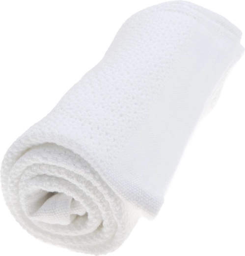 Pătură Vinter & Bloom Soft Grid Organic bright white