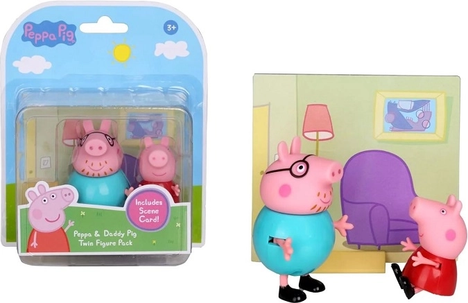Peppa Pig set de figurine Peppa și tăticul