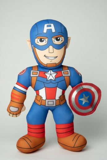 Căpitanul America din pluș cu sunet, 20 cm (Marvel)