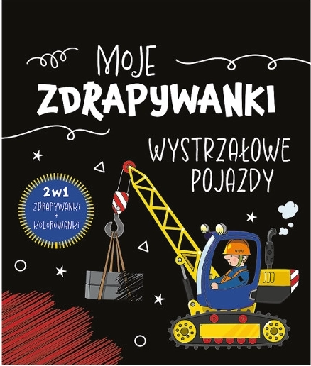 Caiet creativ de răzuit Moje zdrapywanki: wystrzałowe pojazdy (poloneză) - 1 bucată