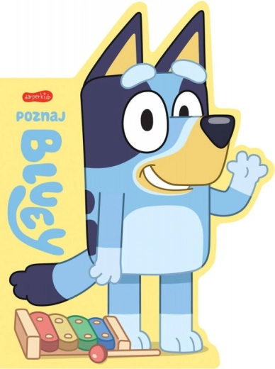 Cunoașteți Bluey - carte de carton în formă de cățeluș