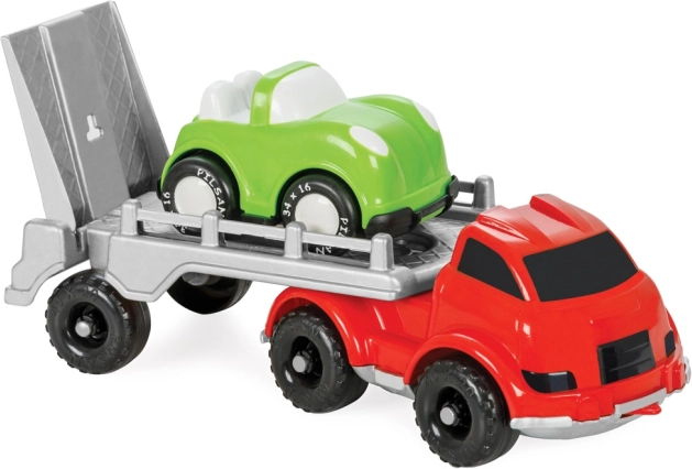 Camion din plastic pentru nisip cu mașinuță