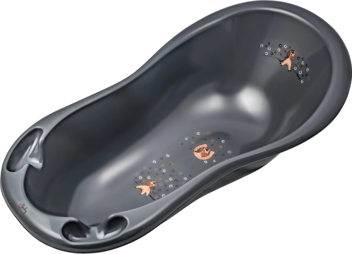 MALTEX cădiță de baie pentru copii, design Minimal, căluț 100 cm – Gri
