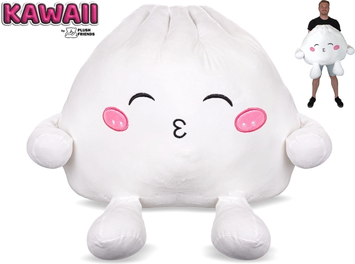 Plush Friends Kawaii gălușcă bao din pluș cu buze țuguiate 60 cm