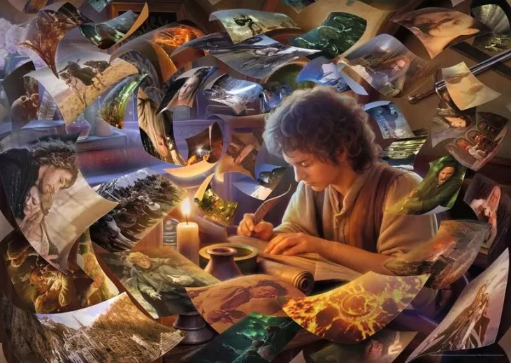 Puzzle Ravensburger Aventurile curajosului Frodo 1000 piese