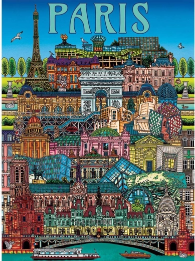 Puzzle Gibsons – vedere asupra Parisului, 500 de piese