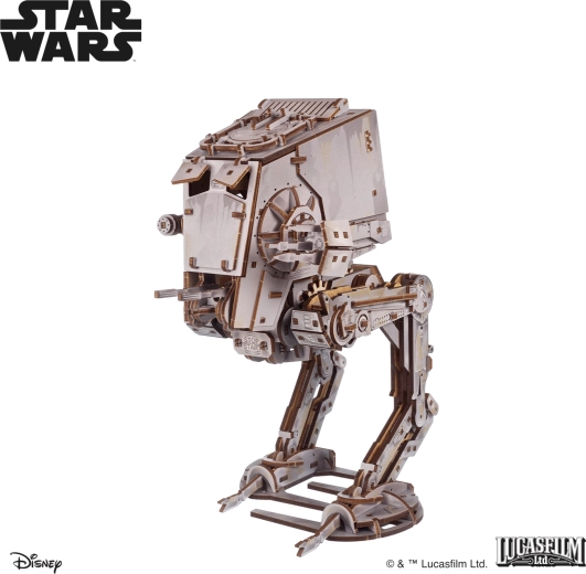Ugears puzzle mecanic 3D din lemn AT-ST STAR WARS 1:36