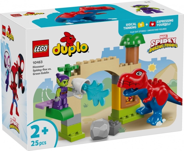 LEGO DUPLO Marvel Spidey-Rex vs. Green Goblin – set de construcție pentru cei mai mici