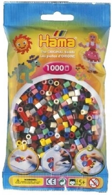 Mărgele termoadezive Hama MIDI – mix colorat 1000 buc
