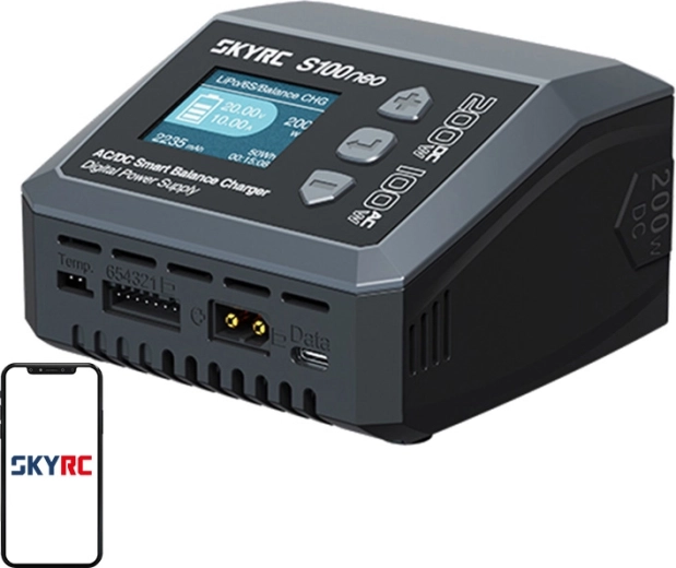 Încărcător inteligent AC/DC SkyRC S100neo