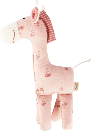 Sigikid girafă pluș roz – prima jucărie de alint pentru bebeluș