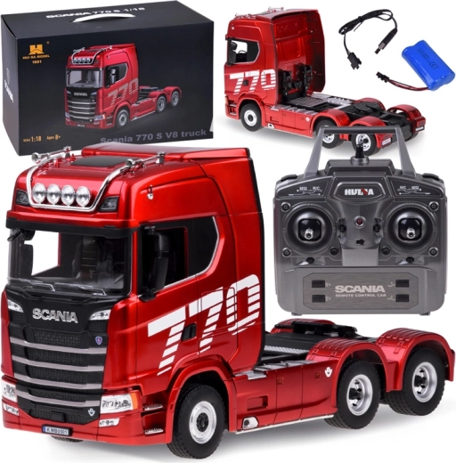 Scania 770 S V8 camion RC licențiat cu telecomandă 1:18