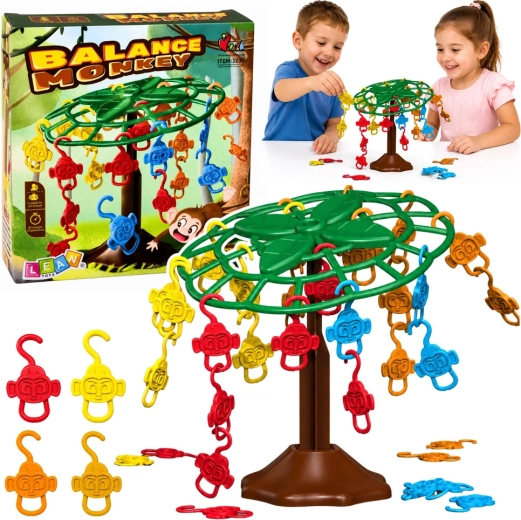 Balance Monkey – joc de echilibru pentru familie cu maimuțele pe copac