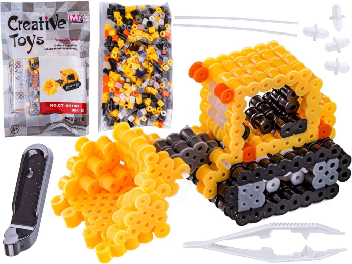 Mărgele de călcat 3D – buldozer în plic