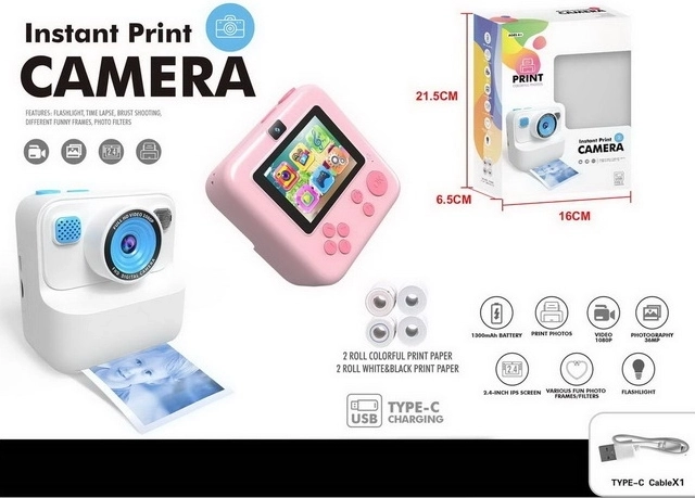 Mini aparat foto pentru copii cu încărcare USB