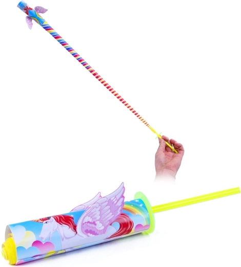 Yo-yo din hârtie retractabil cu unicorn 20 cm - 1 bucată