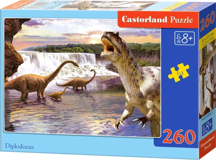 Puzzle pentru copii Diplodocus, 260 de piese