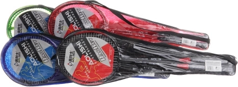 Set de rachete de badminton în husă