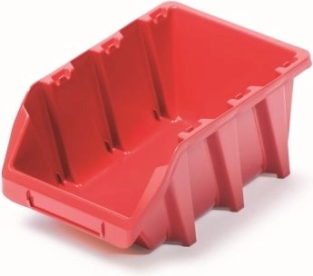 Cutie de depozitare din plastic BINEER LONG 120 × 77 × 60 mm roșie