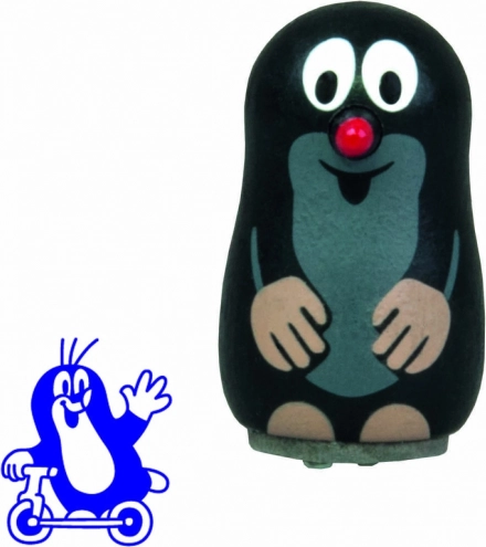 Ștampilă Krtek pe trotinetă