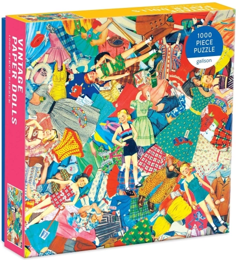 Puzzle Galison vintage păpuși din hârtie 1000 de piese