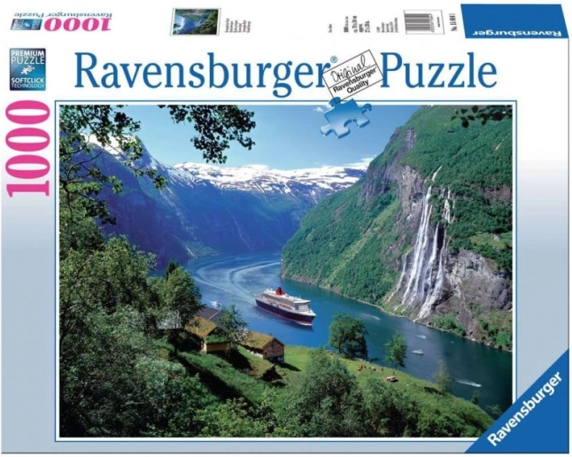 Puzzle 1000 piese Fiord în Norvegia