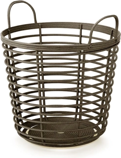 Coș cu mânere Zanzi Basket Eco Wood 37,4 cm – cafea