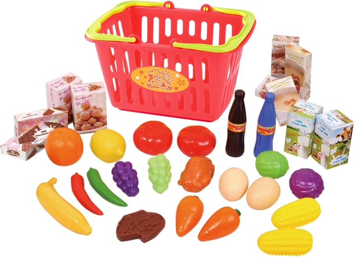 Playgo coșul meu de cumpărături – set 32 piese