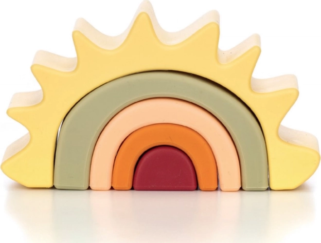 Jucărie puzzle din silicon, pliabilă, Soare