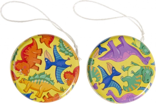 Yo-yo metalic cu motiv cu dinozauri