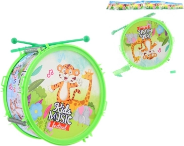 Tobă din plastic cu animale pentru copii