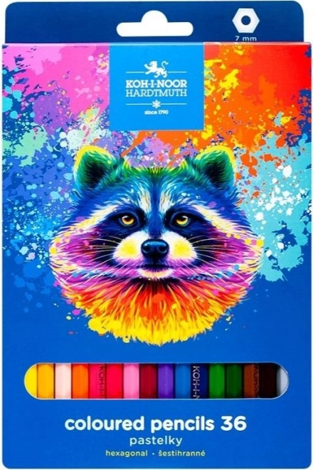 Creioane colorate hexagonale Mýval 36 buc
