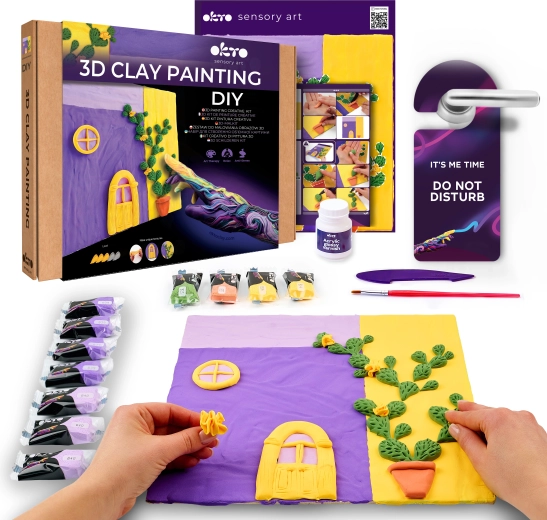 Okto set artistic pentru pictură cu pastă Lavandă la amiază 30 × 30 cm