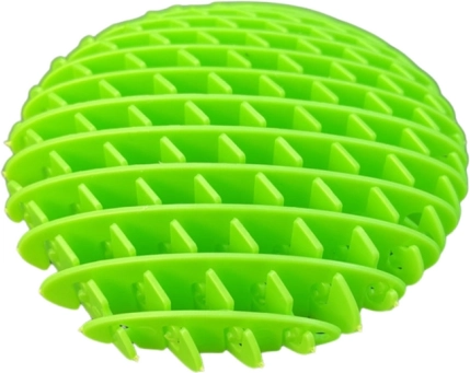 Jucărie fidget antistres elastică senzomotrică verde 10 cm